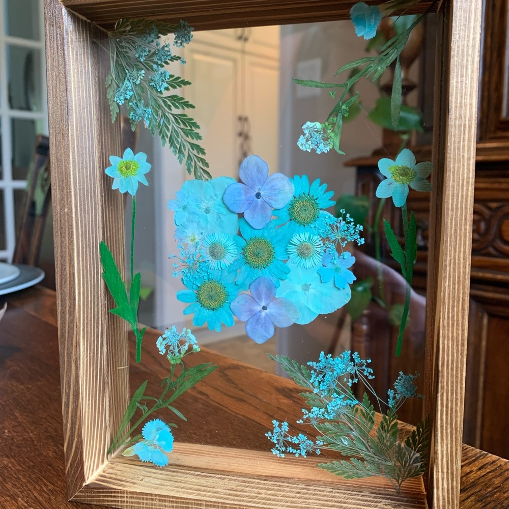 Pressed flowers